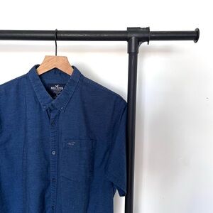 Hollister Stretch Poplin Slim Fit Casual Button Down Shirt Men’s XL Epic Flex